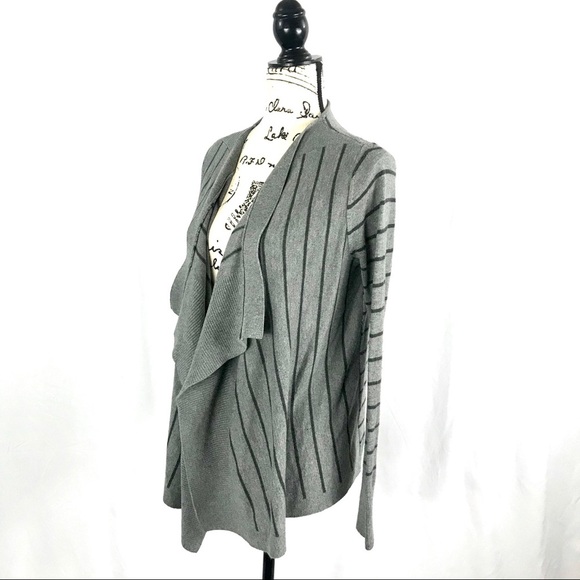 {Loft} Striped Open Cardigan - Picture 1 of 4